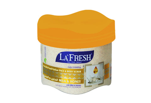 La Fresh Face & Body Scrub Milk & Honey 610ML