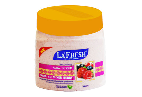 La Fresh Face & Body Scrub Mix Berry 610ML
